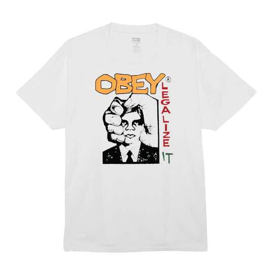 Bestel de Obey legalize it tee snel, gemakkelijk en veilig bij Revert 95. Check onze website voor de gehele Obey collectie of kom gezellig langs bij onze winkel in Haarlem.