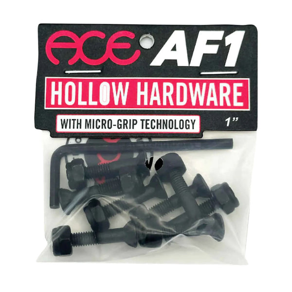 Bestel de ACE AF1 Hollow Bolts Allen 1 inch snel, gemakkelijk en veilig bij Revert 95. Check onze website voor de gehele ACE collectie of kom gezellig langs bij onze winkel in Haarlem.