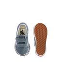 Vans Old Skool Velcro Color Theory Stormy Weather Toddler – peuter sneaker in stormy weather blauw met klittenbandsluiting en Vans side stripe