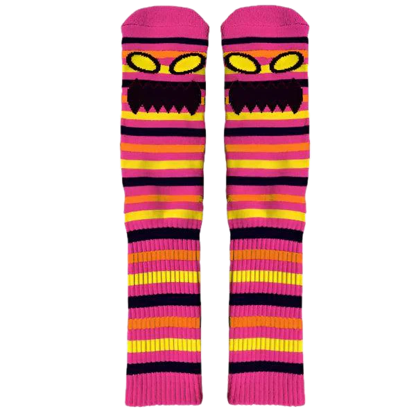 Toy Machine Monster Face Mini Stripes Crew Socks