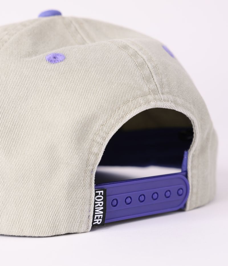 Former Parliament Cap Washed Violet – washed 6-panel cap met Parliament graphic