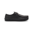 Last Resort AB VM006 Moc Black Black Leather – zwarte leren moc-toe skateschoen met vulcanized zool en tonale branding
