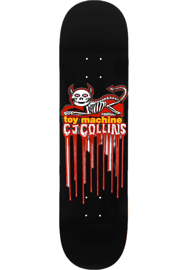 Toy Machine Collins Devil Cat Skeleton Deck – skateboarddeck met Devil Cat Skeleton graphic en 7-laags esdoorn