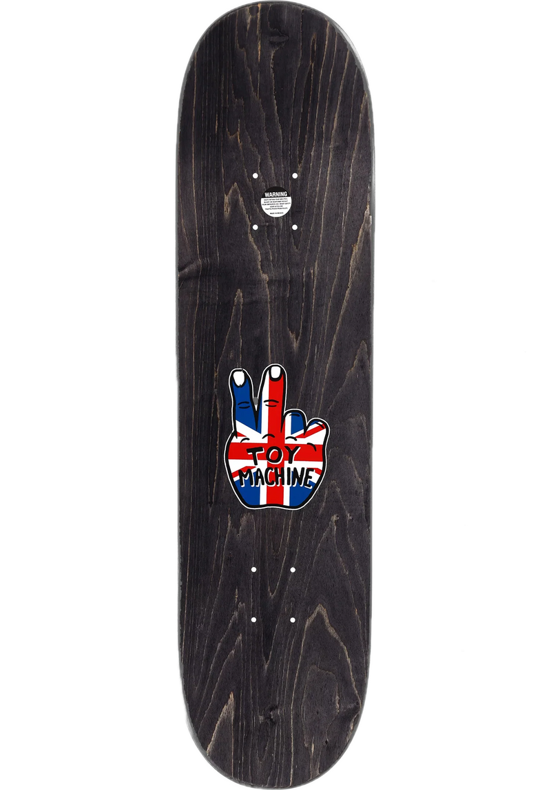 Toy Machine Rowley Union Jack Deck – skateboarddeck met Union Jack graphic en 7-laags esdoorn constructie