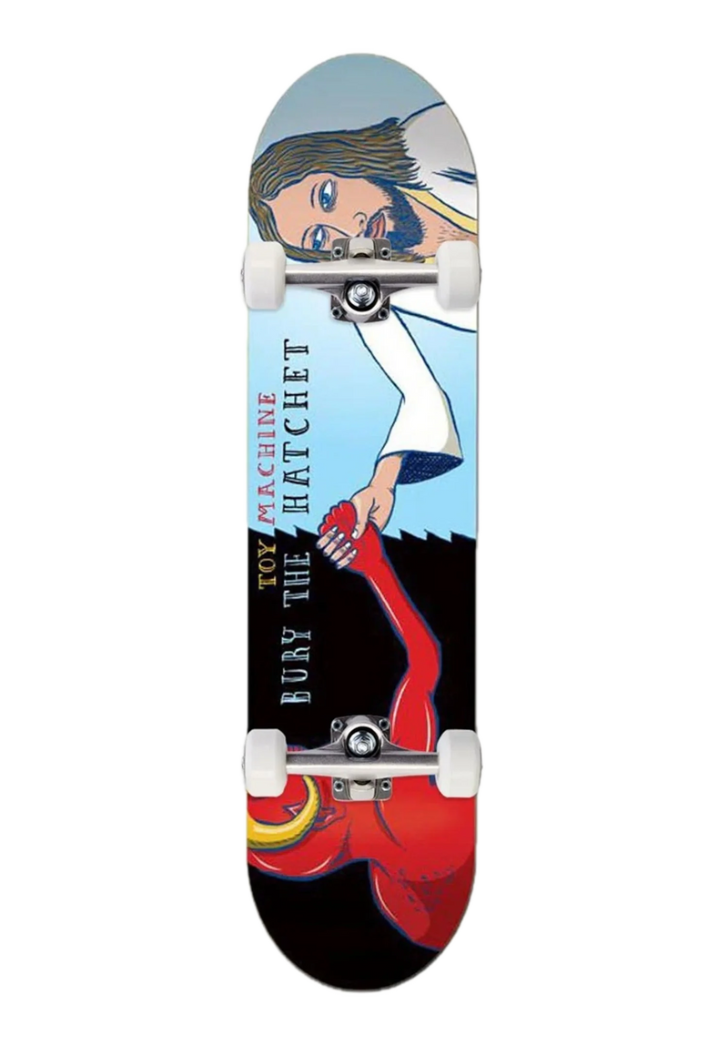 Toy Machine Bury The Hatchet Complete – compleet skateboard met Bury The Hatchet graphic en 7-laags esdoorn deck