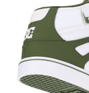 DC Shoes Kids Pure Hi Top EV Olive White high top skate schoen met klittenband en cupsole zool