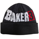 Baker 3 Beanie Black – zwarte beanie met ingeweven Baker 3 logo