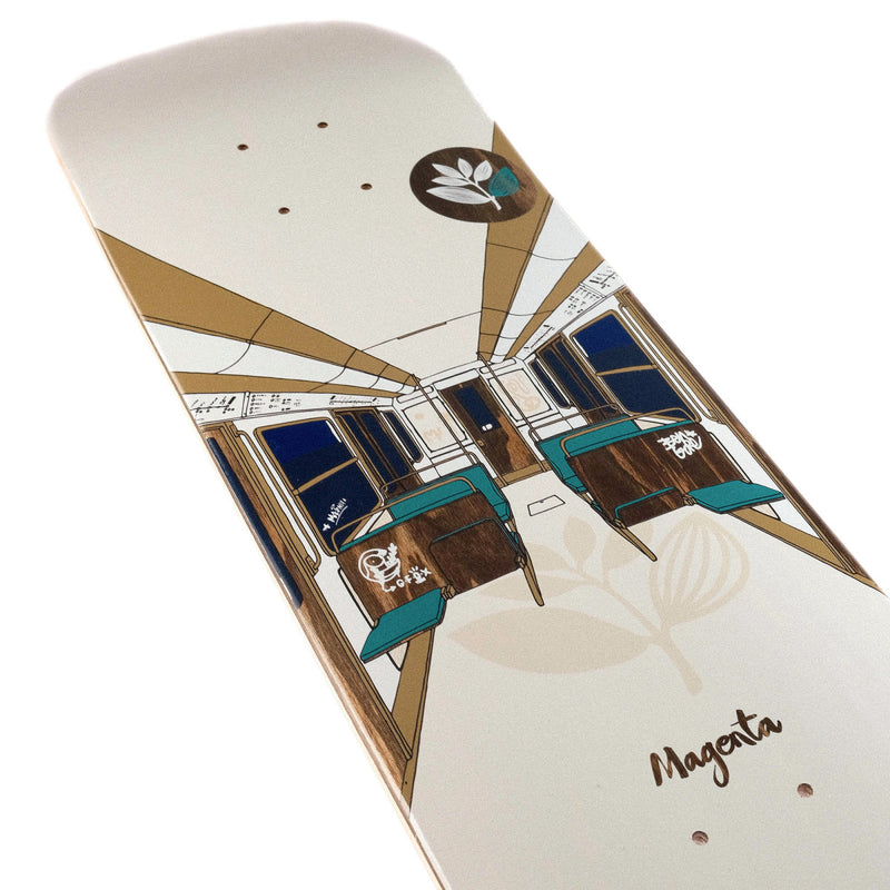 Magenta Skateboards Glen Fox & Ben Gore Board – Metro Series Deck met artistieke graphic van Soy Panday en gratis griptape