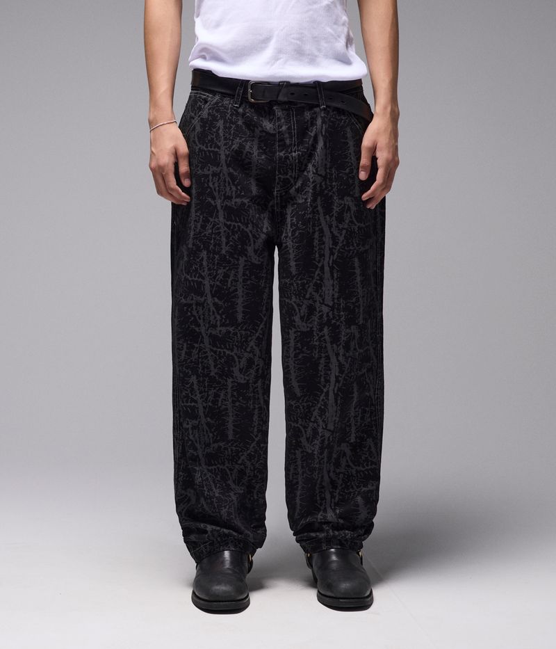 Former Turmoil Distend Pant Black – wide tapered pants met minimalistische Former-stijl