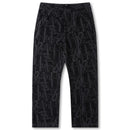 Former Turmoil Distend Pant Black – wide tapered pants met minimalistische Former-stijl