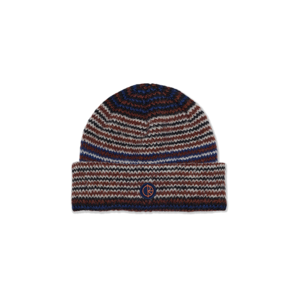 Polar Skate Co George Beanie – zachte gebreide muts van acrylmix met opgerolde rand en geweven Polar-label.