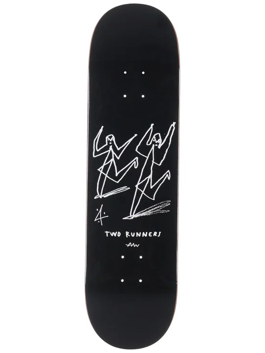 Polar Skate Co Team Two Runners Deck – skateboard deck met speelse Two Runners graphic