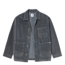 Polar Skate Co Ezra Jacket Blueish Grey Cord – corduroy overshirt met knoopsluiting, drie zakken en geweven Polar-label in Blueish Grey kleur.