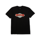 HUF x Thrasher Logo SS Tee – katoenen T-shirt met groot HUF x Thrasher-logo op de borst, verkrijgbaar in zwart en wit