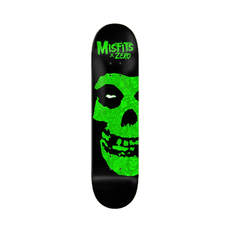 Zero Misfits Fiend Skull Collage – skateboarddeck met Misfits Fiend Skull collage-graphic en 7-laags esdoorn