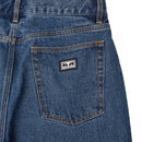 Obey Hardwork Denim Pants – Stonewash Indigo straight leg jeans van 100% katoen met vintage stonewash wassing