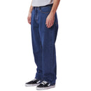 Obey Hardwork Denim Pants – Stonewash Indigo straight leg jeans van 100% katoen met vintage stonewash wassing
