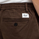 Reell Denim Reflex Loose Chino dark brown achteraanzicht close-up broek