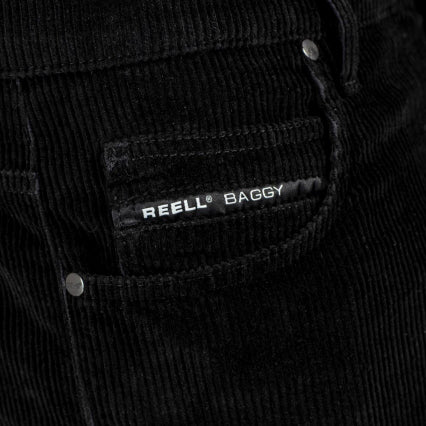 Baggy Black Rigid Corduroy Pant