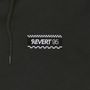Revert 95 Small Checkerboard Box Logo Hoodie Ash Black