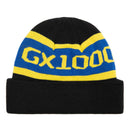 GX1000 OG Logo Beanie zwart geel voorkant muts Revert95.com