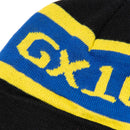 GX1000 OG Logo Beanie zwart geel voorkant close-up muts Revert95.com