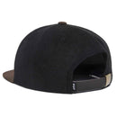 HUF CROWN 6 PANEL HAT verstelbare snapback zwart achterkantRevert95.com