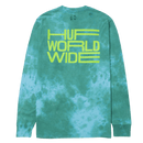 HUF DISORDER LONG SLEEVE T-SHIRT blue achterkant product