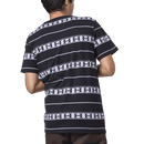 HUF PALISADES STRIPE KNIT TOP black achterkant