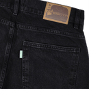Magenta Skateboard denim jeans OG DENIM BLACK broek achterkant close-up Revert95.com