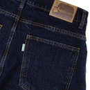 Magenta Skateboard denim jeans OG DENIM DARK BLUE broek achterkant close-up Revert95.com