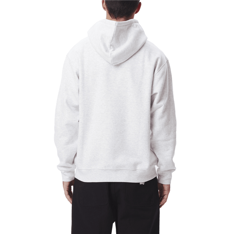 Obey Pin face hoodie ash achterkant