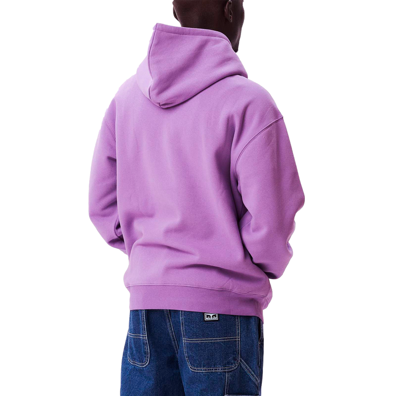 Obey MINI BOX LOGO Pullover Orchid hoodie achterkant