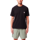 Obey Point Organisch pocket T-shirt black voorkant