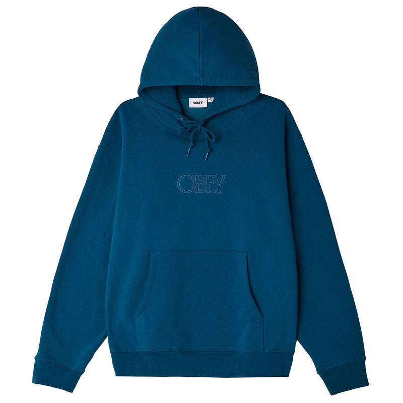 Obey Regal Pullover hood deep oceaan hoodie voorkant product