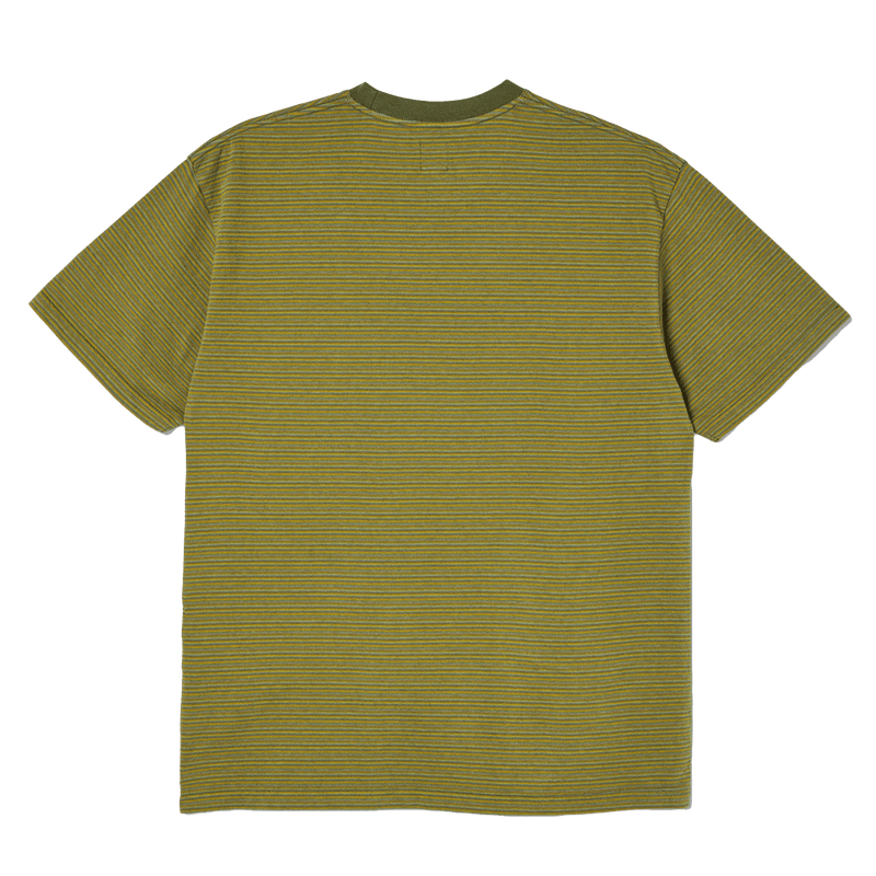 Polar Dizzy Stripe T-shirt Army Green achterkant product