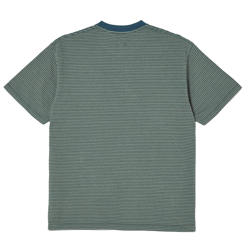 Polar Dizzy Stripe T-shirt Blue achterkant product