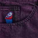Polar skate co Polar Big Boy Jeans Purple Black voorkant close-up Revert95.com