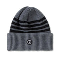 Polar skate co Polar Stripe Merino Beanie grijs voorkant Revert95.com