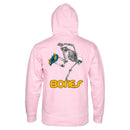 Powell Peralta Skateboard Skeleton Mid Weight Hoodie achterkant light roze Revert95.com