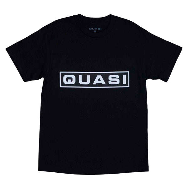 Quasi Skateboards Bar Logo T-shirt zwart voorkant Revert95.com