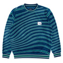 Ripndip Dizzy Nermal Polar Fleece Crewneck navy teal voorkant Revert95.com