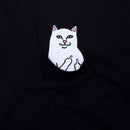 Ripndip Lord Nermal Longsleeve Pocket  T-shirt zwart voorkant close-up Revert95.com
