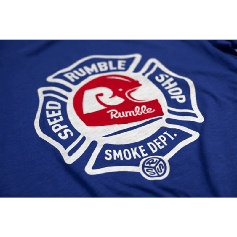 Rumble Fire Dept Helmet T-Shirt voorkant close-up