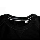 Rumble speedshop Rumble Red Cat Black varsity Sweatshirt hals close-up Revert95.com