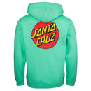 Santa Cruz skateboards classic dot zip hood achterkant jade green product