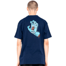 Santa Cruz Skateboards screaming hand chest t-shirt achterkant Navy