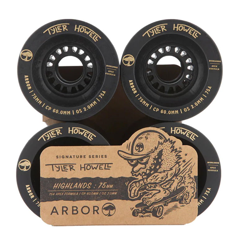Bestel de Arbor Arbor Signature Wheel Highlands Tyler Howell 75a veilig, gemakkelijk en snel bij Revert 95. Check onze website voor de gehele Arbor collectie.	