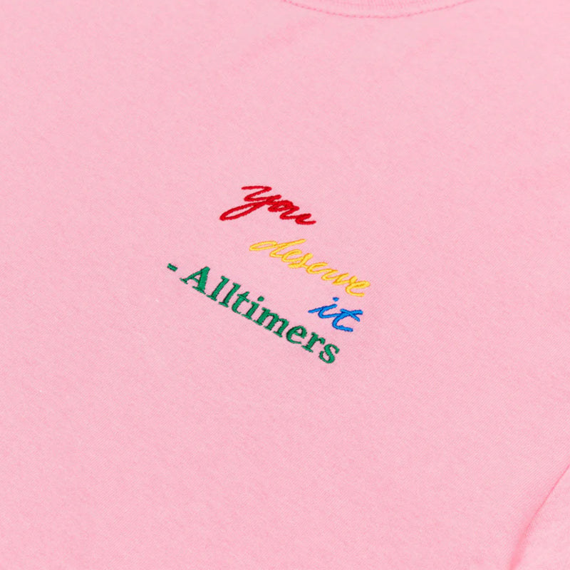 Bestel het Alltimers You Deserve It Embroidered T-Shirt veilig, gemakkelijk en snel bij Revert 95. Check onze website voor de gehele Alltimers collectie, of kom gezellig langs bij onze winkel in Haarlem.