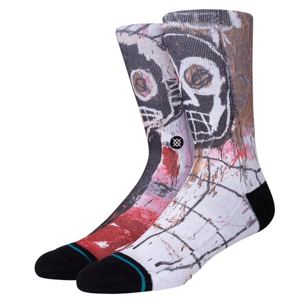 Stance Jean-Michel Basquiat UNTITLED 1982 CREW sokken zijkant